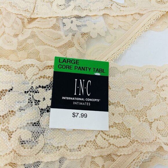 INC International Concepts Women Lot of 2 Large Lace Thong Underwear Panties 764 - Picture 5 of 7